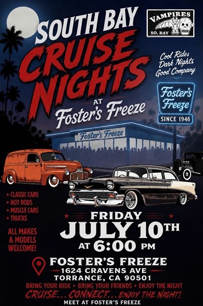 South Bay Cruise Nights flyer July 2026